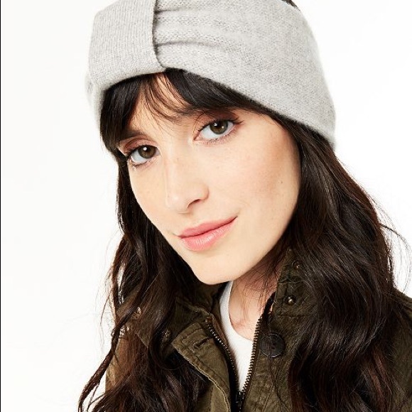 Charter Club Gray Cashmere Earwarmer Headband - Picture 1 of 5